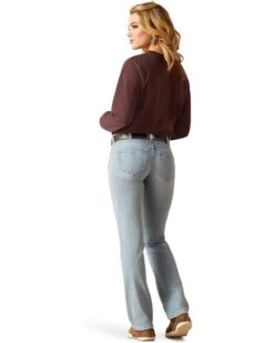 Ariat R.E.A.L. Low Rise Lucy Straight in Colorado | Jeans -Shoefinity Shop 613c60g8a6L. AC SR736920