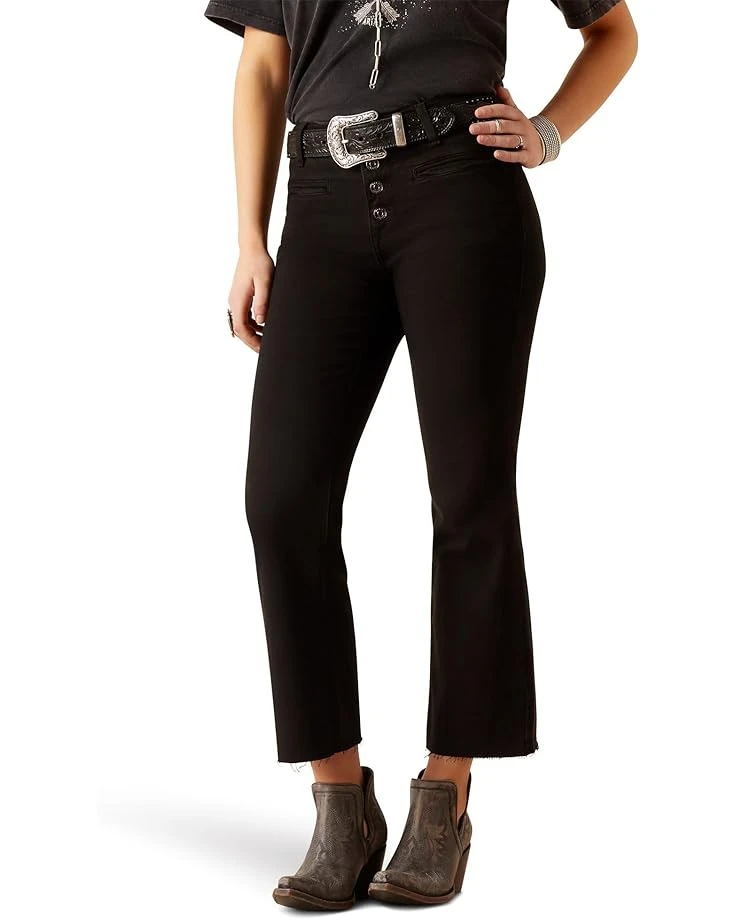 Ariat High-Rise Jazmine Kick Flare in Black | Jeans 3 Ariat High-Rise Jazmine Kick Flare in Black | Jeans