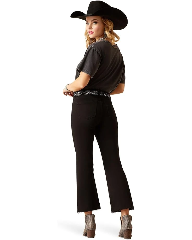 Ariat High-Rise Jazmine Kick Flare in Black | Jeans 4 Ariat High-Rise Jazmine Kick Flare in Black | Jeans - Image 2