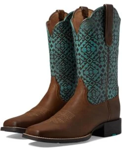 Ariat Round Up Wide Square Toe Western Boots -Shoefinity Shop 61genRZ9VbL. AC SR736920