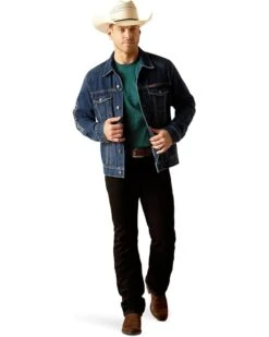 Ariat Denim Team Trucker Jacket | Coats & Outerwear -Shoefinity Shop 61hf5e2NvOL. AC SR736920