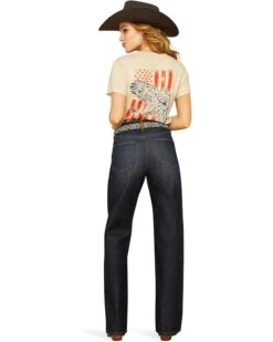 Ariat Ult HR Jasmine Tomboy Wide | Jeans -Shoefinity Shop 61sOWjtotL. AC SR736920