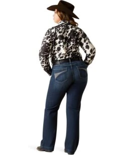 Ariat R.E.A.L. Mid-Rise Angela Trousers in Midnight | Jeans -Shoefinity Shop 71bROQYUFL. AC SR736920