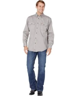 Ariat FR Solid Long Sleeve Work Shirt | Shirts & Tops -Shoefinity Shop 71dKZhKc6bL. AC SR736920