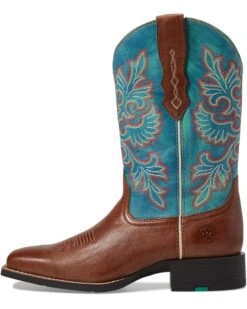 Ariat Round Up Wide Square Toe StretchFit Western Boot | Boots -Shoefinity Shop 71hPJk8gZL. AC SR736920