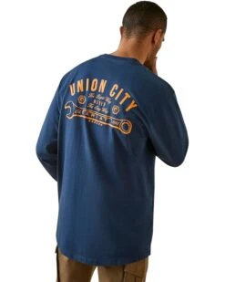 Ariat Rebar Cotton Strong Union City | Shirts & Tops -Shoefinity Shop 71v0AP6GXL. AC SR736920