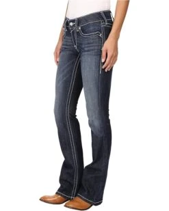 Ariat R.E.A.L. Bootcut Rosey Whipstitch Jeans in Lakeshore -Shoefinity Shop 81R28qWG9vL. AC SR736920