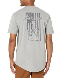 Ariat Rebar Cotton Strong American Outdoors T-Shirt | Shirts & Tops -Shoefinity Shop 81x1Qs1 CxL. AC SR736920