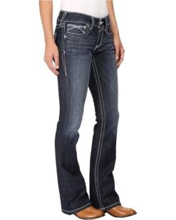 Ariat R.E.A.L. Bootcut Rosey Whipstitch Jeans in Lakeshore -Shoefinity Shop 81xGRfhsJL. AC SR736920