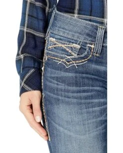 Ariat R.E.A.L. Bootcut Stetch Entwined Jeans in Festival Blue -Shoefinity Shop 91GS9IeHTCL. AC SR736920