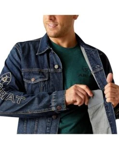 Ariat Denim Team Trucker Jacket | Coats & Outerwear -Shoefinity Shop 91LmOWzSyqL. AC SR736920