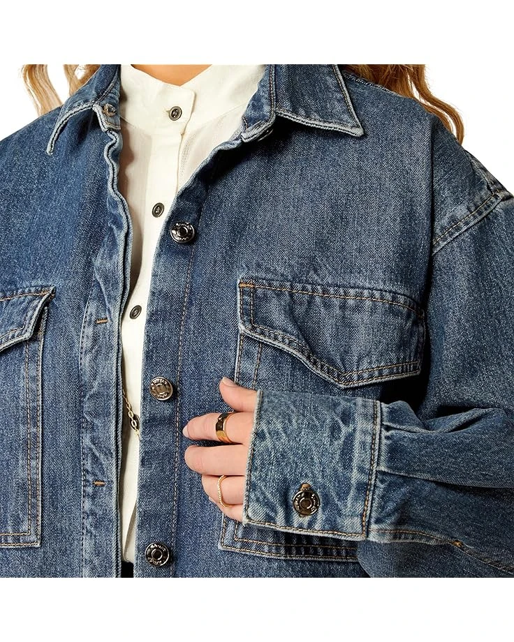 Ariat Denim Shirt Jacket | Coats & Outerwear 5 Ariat Denim Shirt Jacket | Coats & Outerwear - Image 3